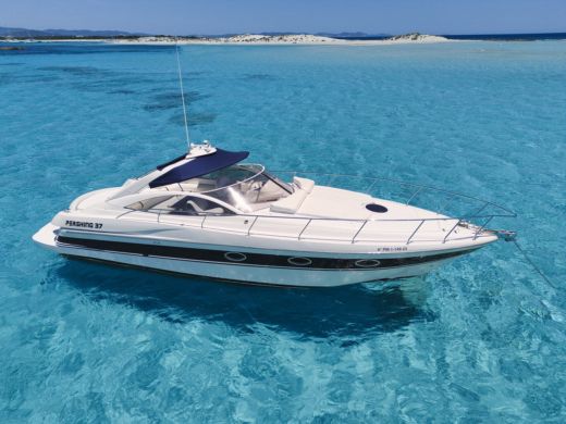 Motorboat Pershing 37 Plattegrond van de boot