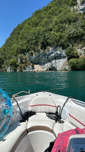 Annecy Motorboat Four Winns Horizon 210 alt tag text