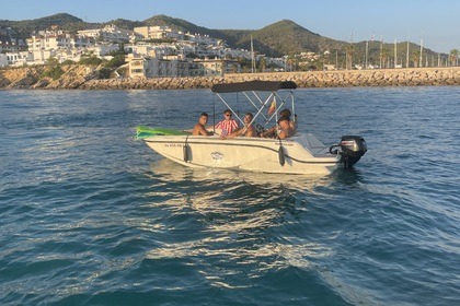Rental Boat without license  Quicksilver 475 aXess Sitges