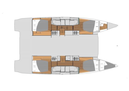 Catamaran FOUNTAINE PAJOT ELBA 45 Boat design plan