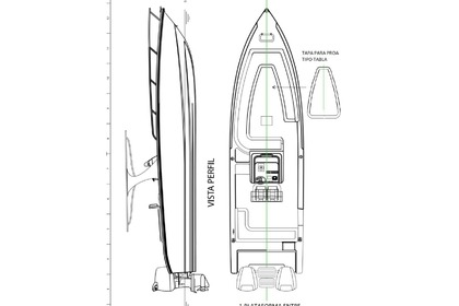 Hire Motorboat Motomarlin Brown Cartagena