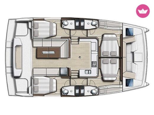 Catamaran Bali - Catana Catspace boat plan