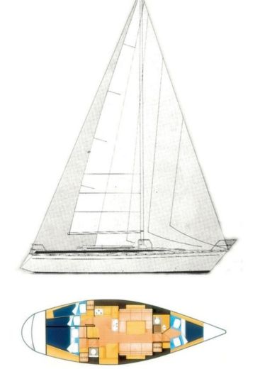 Sailboat Grand Soleil GS 39 boat plan