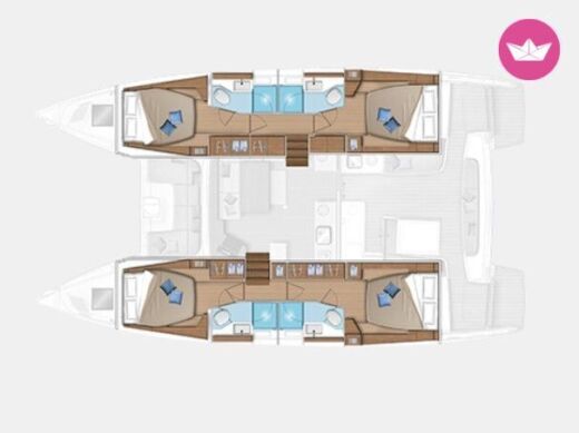 Catamaran Lagoon Lagoon 46 Boat design plan