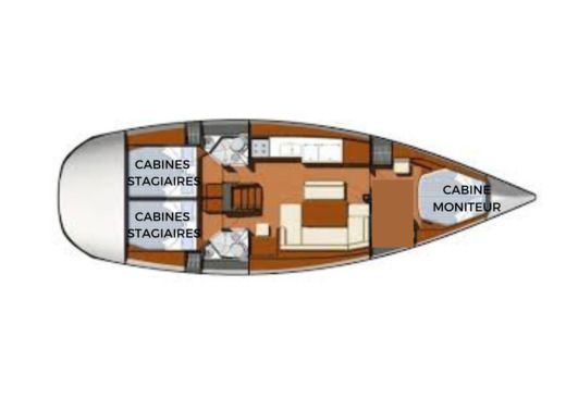 Sailboat Jeanneau Sun Odyssey 44i boat plan