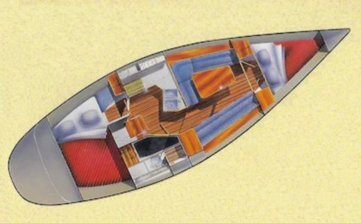 Sailboat HUNTER 35.5 LEGEND Boat design plan