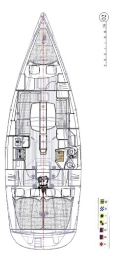 Sailboat Alliaura Marine Feeling 36 Boat layout