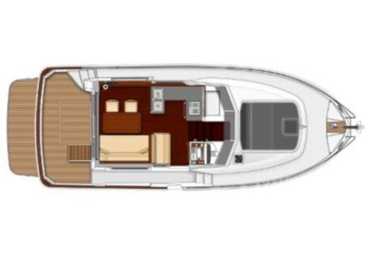 Motorboat Beneteau Swift Trawler 34 Boot Grundriss
