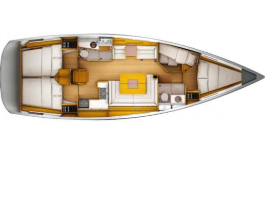 Sailboat JEANNEAU SUN ODYSSEY 449 boat plan