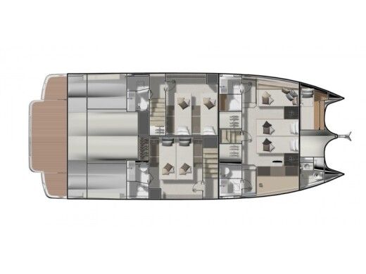 Motorboat Prestige M48 boat plan