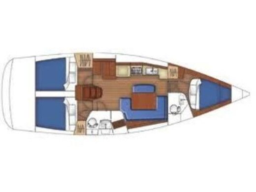 Sailboat BENETEAU OCEANIS 40 boat plan
