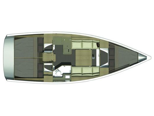 Sailboat DUFOUR 350 GL boat plan