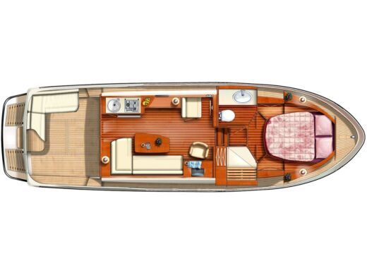 Motorboat Linssen grand sturdy 34.9 Plano del barco