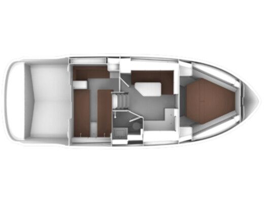 Motorboat Bavaria S36 Open boat plan