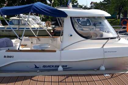 Location Bateau à moteur QUICKSILVER PILOT HOUSE 580 Lahonce