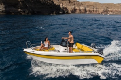 Rental Boat without license  Poseidon Blue Water 170 Santorini