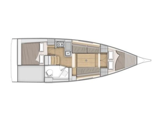 Sailboat Beneteau Oceanis 30.1 Boat layout
