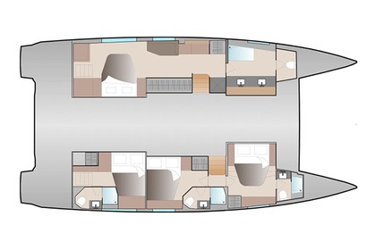 Charter Catamaran  FOUNTAIN PAJOT Aura 51 Sant Antoni de Portmany