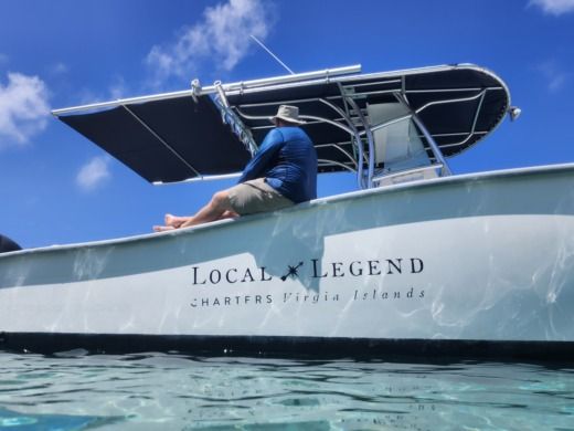 Charlotte Amalie Motorboat Cape Horn 32 centre console alt tag text