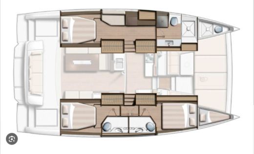 Catamaran Bali - Catana 4.2 a/a boat plan