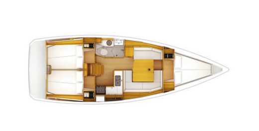 Sailboat  SUN ODYSSEY 389 DL Plan du bateau