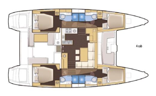 Catamaran Lagoon catamarans Lagoon 450F boat plan