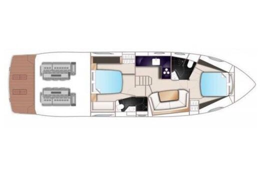 Motorboat Princess V48 boat plan
