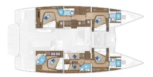 Catamaran Lagoon Lagoon 55 Boat design plan
