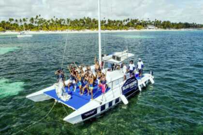 Rental Catamaran Private Party Boat -Snorkel-Fishing-Brunch Velero Punta Cana