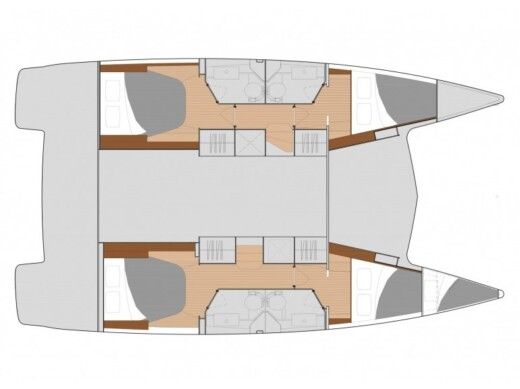 Catamaran Fountaine Pajot ISLA 40 boat plan
