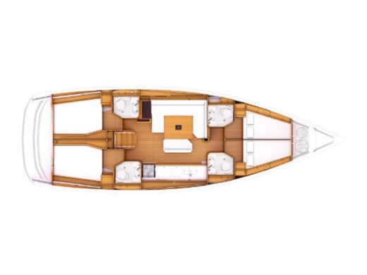Sailboat Jeanneau Sun Odyssey 479 Boot Grundriss