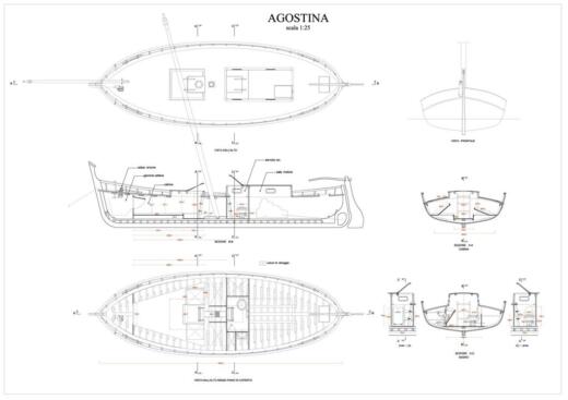 Sailboat Sangermani Rivanetto boat plan