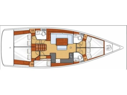 Sailboat  Oceanis 48 Boat design plan