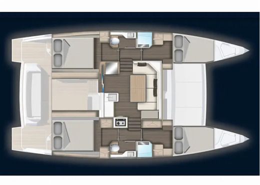 Catamaran  Aventura 37 Boat design plan