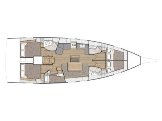 Sailboat BENETEAU OCEANIS 46.1 boat plan