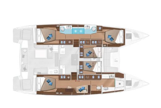 Catamaran Lagoon Lagoon 50 boat plan