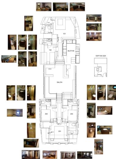 Gulet Locaturk Bozburun Dream A Boot Grundriss