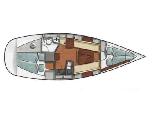 Sailboat Hanse Hanse 315 boat plan