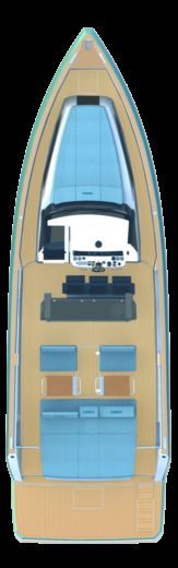 Motorboat FJORD Fjord 44 Boat layout
