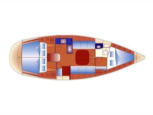 Sailboat  Bavaria 36 Cruiser Plan du bateau