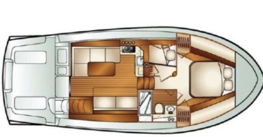 Motorboat Luhrs 340 Boat design plan