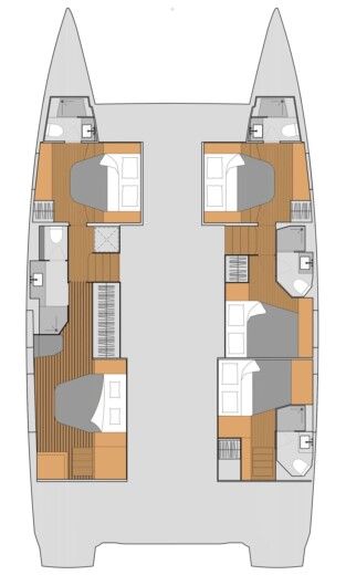Catamaran Fountaine Pajot Aura 51 Boat design plan