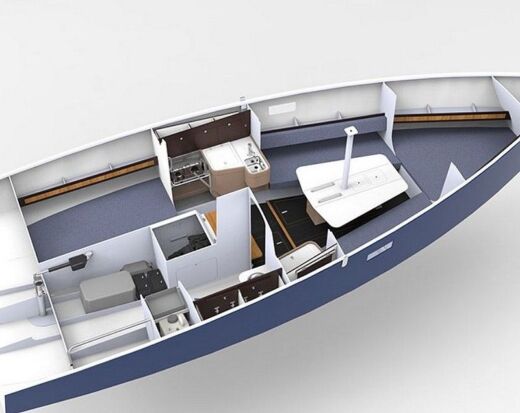 Sailboat Rm 890 + Boat layout