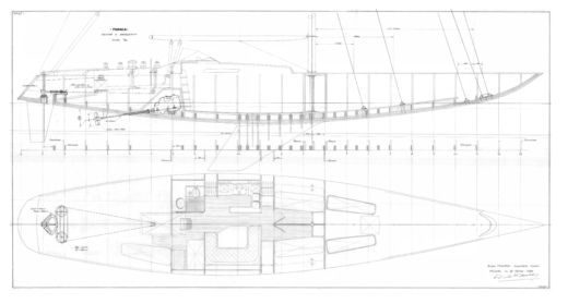 Sailboat kriter 5 Kriter5 Boot Grundriss