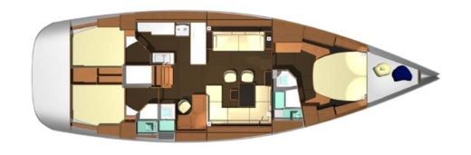 Sailboat Dufour Dufour 525 Grand Large boat plan