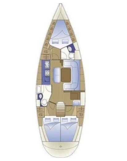 Sailboat Bavaria 40 Cruiser Boat design plan