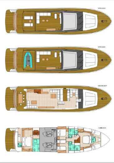Motorboat Falcon 82 Boat design plan