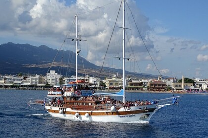 Charter Motorboat Traditional Greek Wooden Motroboat Kos