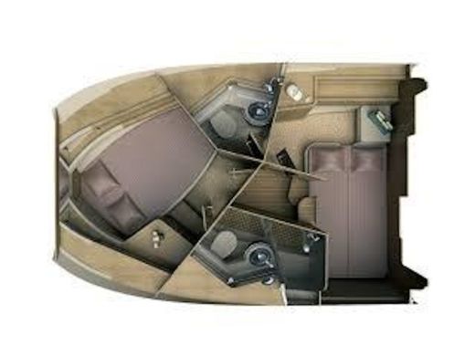 Motorboat SAS Vektor Adriana 36 Plattegrond van de boot