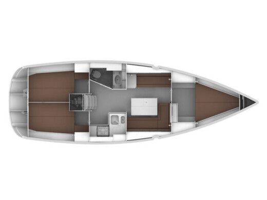 Sailboat BAVARIA CRUISER 36 Planimetria della barca